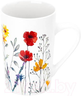 Кружка Elan Gallery Цветочное настроение Красные маки / 880192 - фото