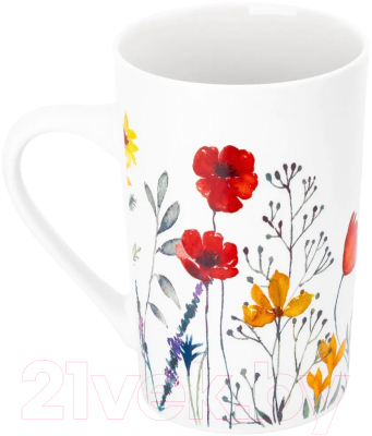 Кружка Elan Gallery Цветочное настроение Красные маки / 880192