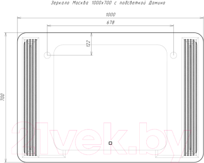 Зеркало Домино Москва 100 GL7085Z