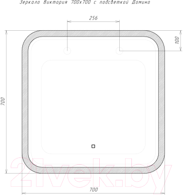 Зеркало Домино Виктория 70 GL7079Z