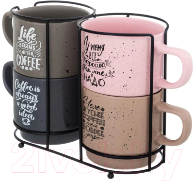 Набор кружек Elan Gallery Кофе / 880198