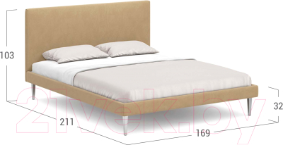 Двуспальная кровать Moon Trade 1256/MF007517