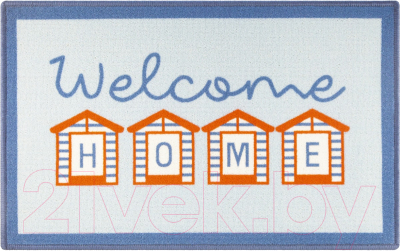 Коврик грязезащитный SunStep Fresh Welcome home 50x80 / 35-111 - фото