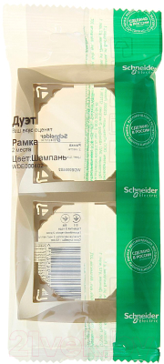 Рамка для выключателей и розеток Schneider Electric Дуэт WDE000402