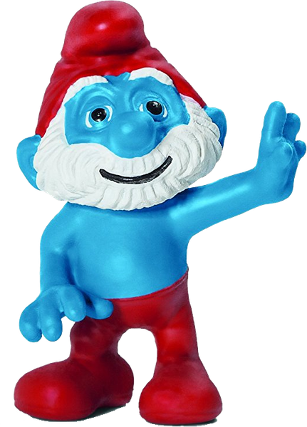 Фигурка коллекционная Schleich Гномик Папа Смурф / 20754 - фото