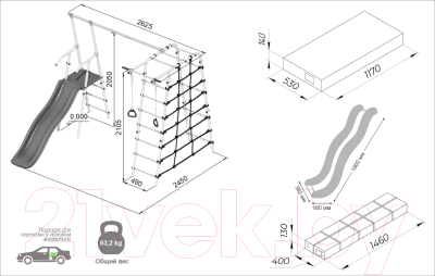 Игровой комплекс Romana Богатырь / 103.07.06