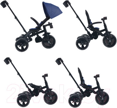 Трехколесный велосипед Moby Kids Pioneer 360 12x10 EVA / 649369