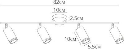 Спот Arte Lamp Imai A2365PL-4BK