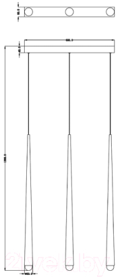 Люстра Arte Lamp Frankie A2191SP-18PB