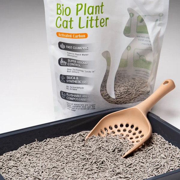 Наполнитель для туалета Naturalitter Bio Plant Cat Litter Активированный уголь / NLT6AC