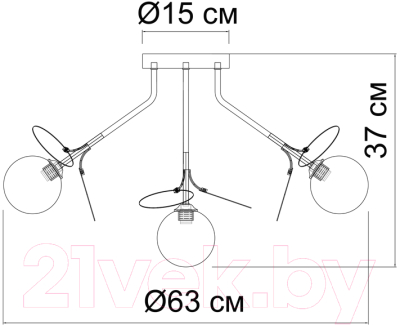 Люстра Arte Lamp Peacock A1369PL-7SG