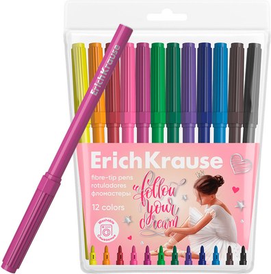 Фломастеры Erich Krause Pointes / 61810 - фото