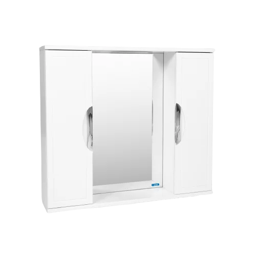 Шкаф с зеркалом для ванной Viant Лима 100 / VLIM100-ZSH