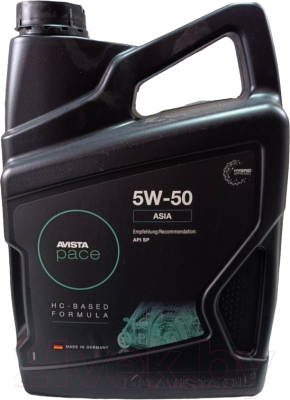Моторное масло Avista Pace Asia 5W50 / 180481 - фото