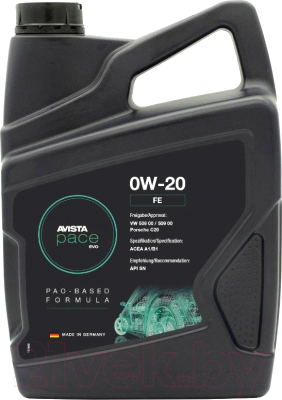 Моторное масло Avista Pace Evo FE 0W20 / 180184 - фото