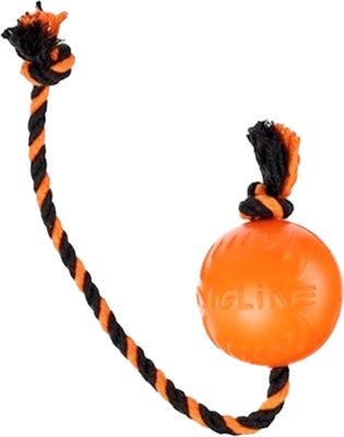 Игрушка для собак Doglike Мяч с канатом / D-3927 - фото