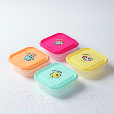 Набор контейнеров Miniso SmileyWorld Collection 4966