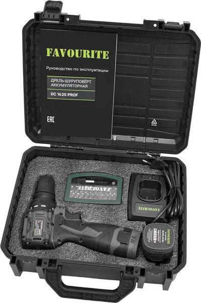 Аккумуляторная дрель-шуруповерт Favourite DC 1620 PROF