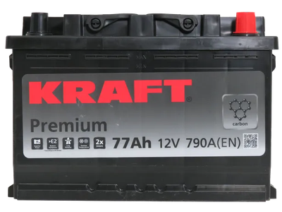 Автомобильный аккумулятор KrafT Premium 77 R / 57545
