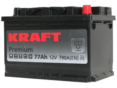 Автомобильный аккумулятор KrafT Premium 77 R / 57545
