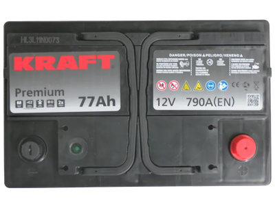 Автомобильный аккумулятор KrafT Premium 77 R / 57545