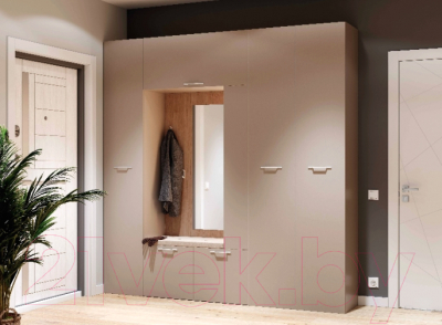 Секция в прихожую Мебельград Джерси с зеркалом