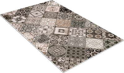 Коврик Shahintex Icarpet Print Антискользящий 133 Плитка Тоскана 60x100 / 839759 - фото