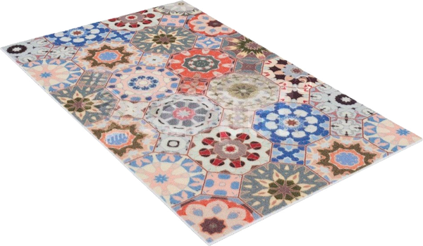 Коврик Shahintex Icarpet Print Антискользящий 108 Плитка Паласио 60x100 / 839827 - фото