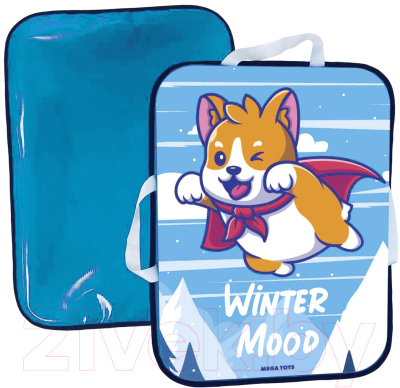 Санки-ледянка Mega Toys Собака с плащом / 23111 - фото