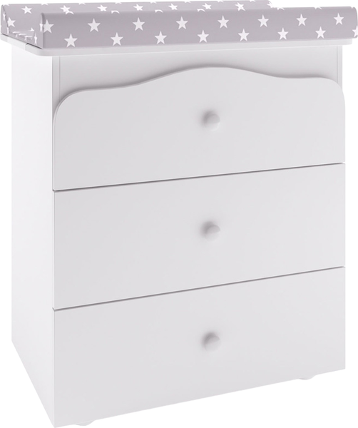 Комод пеленальный Polini Kids Simple с пеленальной доской Звезды / 0002785.9 - фото