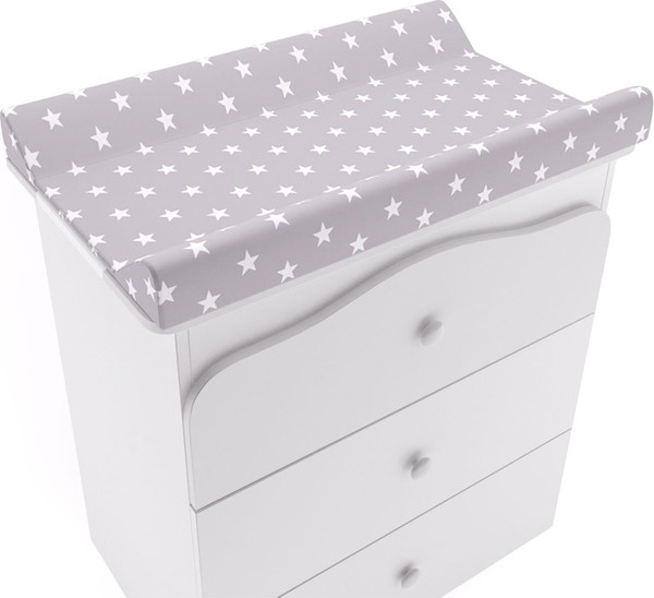 Комод пеленальный Polini Kids Simple с пеленальной доской Звезды / 0002785.9