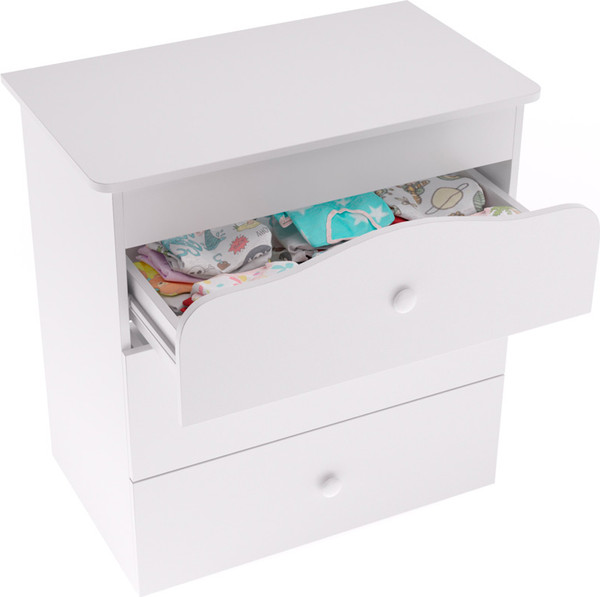 Комод пеленальный Polini Kids Simple с пеленальной доской Звезды / 0002785.9