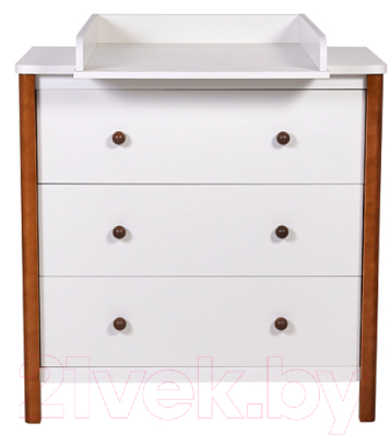 Комод Polini Kids Simple 3501 / 0002769.165 (белый/дуб крафт)