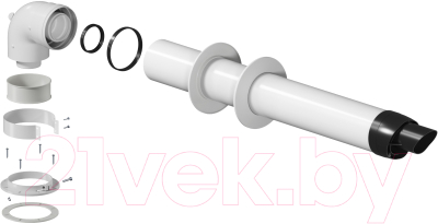 Дымоход для котла Krats 60/100-750мм / CK-LNТ - фото