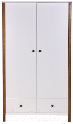 Шкаф Polini Kids Simple двухсекционный с ящиками / 0002770.165