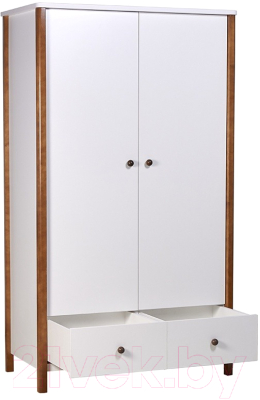 Шкаф Polini Kids Simple двухсекционный с ящиками / 0002770.165