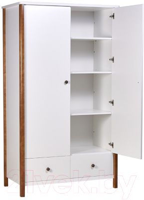 Шкаф Polini Kids Simple двухсекционный с ящиками / 0002770.165