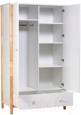 Шкаф Polini Kids Simple двухсекционный с ящиками / 0002770.31