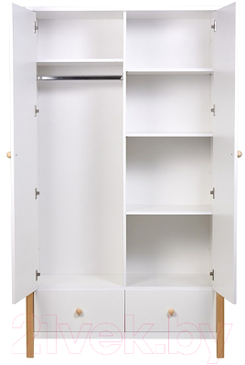 Шкаф Polini Kids Simple двухсекционный с ящиками / 0002770.31