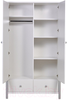 Шкаф Polini Kids Simple двухсекционный с ящиками / 0002770.55