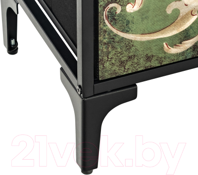 Комод Импэкс Leset Лунет 12 ящиков (черный/мульти зеленый)