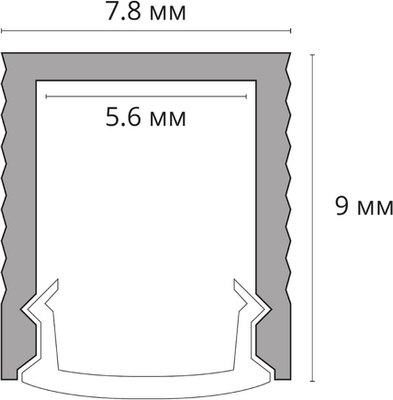 Профиль для светодиодной ленты Arte Lamp Surface A070905S