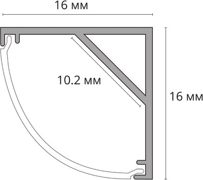 Профиль для светодиодной ленты Arte Lamp Surface A161605S