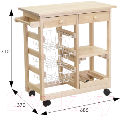 Тумба Мебелик 008490 (лак)