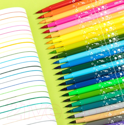 Фломастеры Deli ColoRun / HM55512