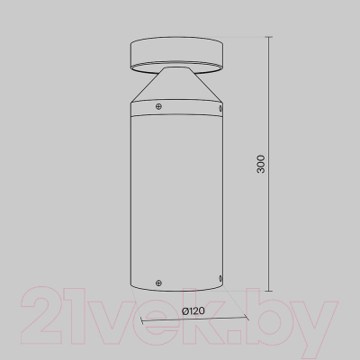 Светильник уличный Maytoni Olten O591FL-L12GF3K