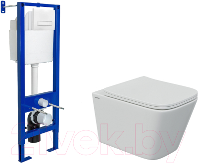 Унитаз подвесной с инсталляцией Berges Floe S / 043346 - фото