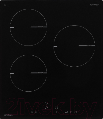 Индукционная варочная панель Krona Magier 45 BL 3BTK / КА-00005760 - фото