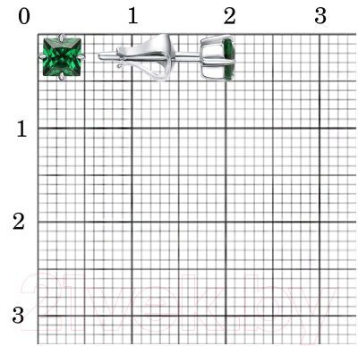 Серьги Красная Пресня 34815308Пл7