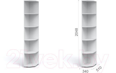 Угловое окончание для шкафа Империал Лацио